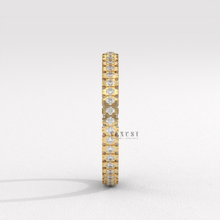 luxury pave diamond band
