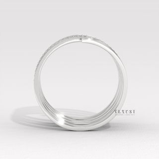 luxury twist diamond ring