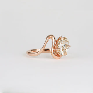 1.50ct Oval Cut Diamond Moissanite Curved Unique Bridal Ring Set