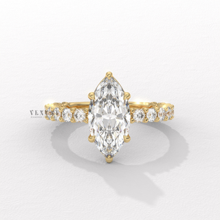 marquise cut engagement ring
