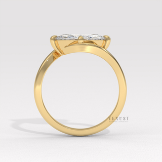 marquise diamond bypass ring 2ct
