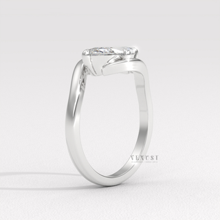 marquise east west moissanite engagement ring
