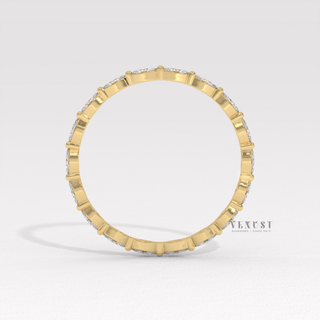 marquise eternity band stackable