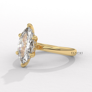 marquise solitaire gold ring,marquise solitaire fine ring