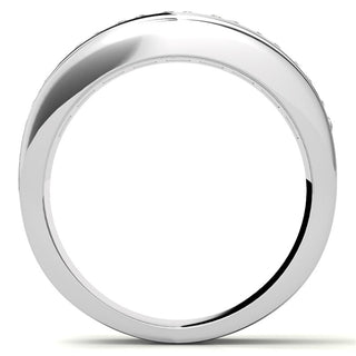 Princess Cut Channel Moissanite Men's Wedding Band