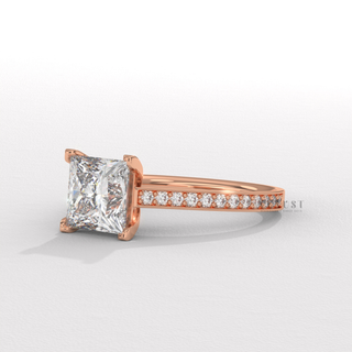 micro pave engagement ring
