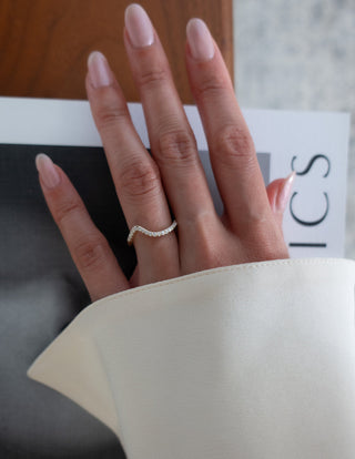 0.50CT-1.50CT Pear Moissanite Diamond Unique Engagement Rings Couple With Matching Band