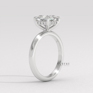 modern princess cut engagement ring