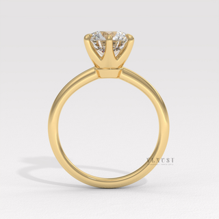 modern solitaire engagement ring
