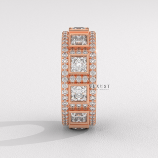 modern wedding band
