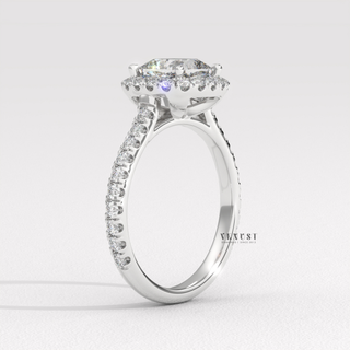 cushion halo ring,affordable luxury cushion halo ring