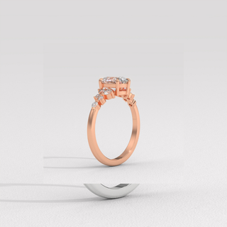 natural diamond round cluster ring