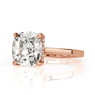 old mine cushion moissanite ring
diamond ring 
engagement ring 
cushion old mine engagement ring 