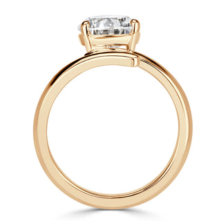 open solitaire ring
