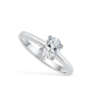 1.33CT Oval Cut Solitaire Moissanite Diamond Engagement Ring