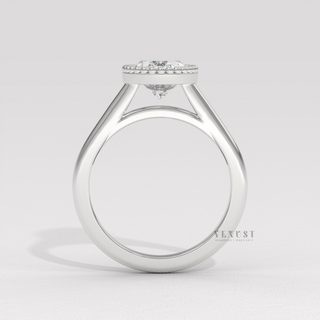 oval bezel promise ring
