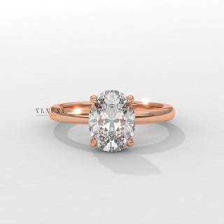 oval cut luxury proposal ring