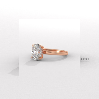 oval elegance engagement ring