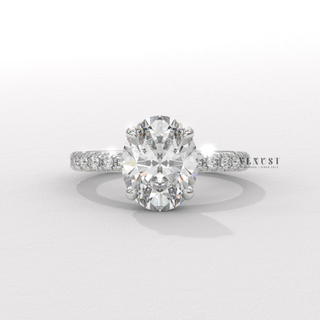 oval engagement ring sets