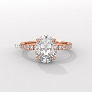 oval engagement ring simple
