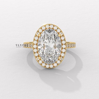 oval halo brilliant ring