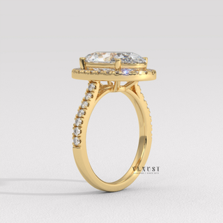 oval halo classic ring