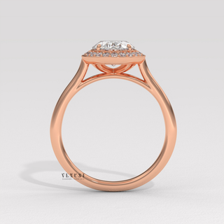 oval halo sparkle ring, oval halo statement ring