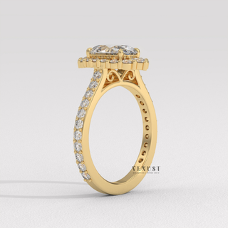 oval halo ring best design, oval halo ring perfect gift, oval halo ring for proposal