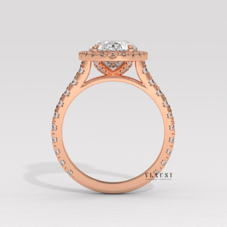 oval halo ring fire brilliance, oval halo ring clean look