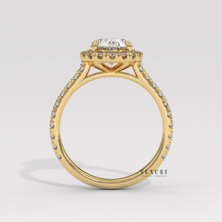 oval halo aesthetic ring,oval diamond halo ring