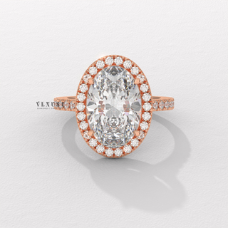 oval micro pave ring