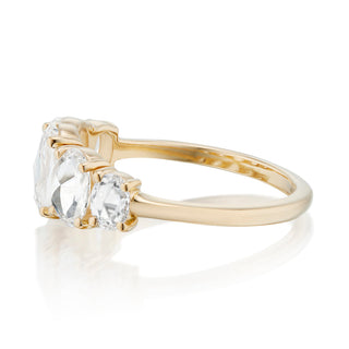 oval moissanite engagement ring
rose cut moissanite ring
five stone engagement ring
