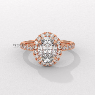 oval simulated diamond ring,oval halo brilliant cut ring