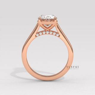 oval moissanite ring