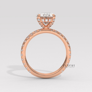 oval pave platinum ring