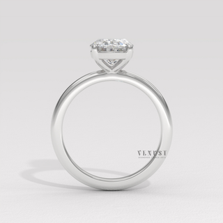 oval ring modern bride