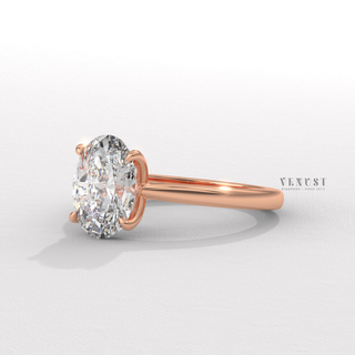 oval ring platinum

