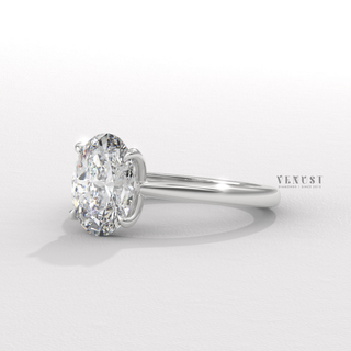 oval ring rose gold
