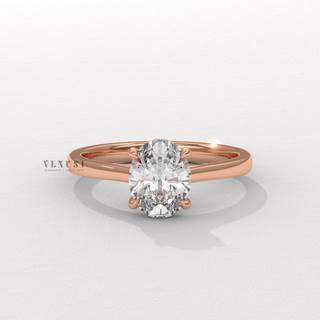 oval solitaire ring

