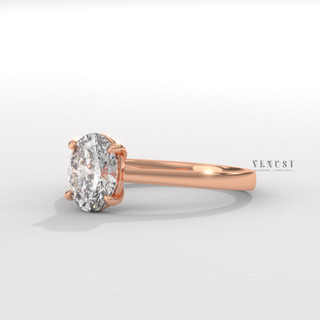 oval ring white gold
