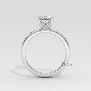 oval signature engagement ring