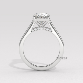 oval solitaire engagement ring