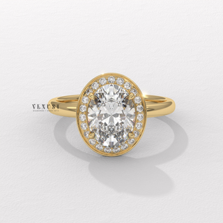 oval halo solitaire engagement ring, oval cut halo solitaire ring