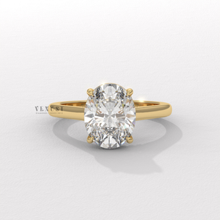 oval solitaire ring