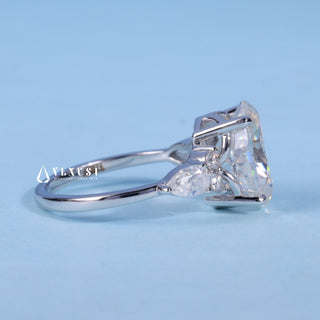 2.0CT Oval Cut Moissanite Diamond Cluster Engagement Ring