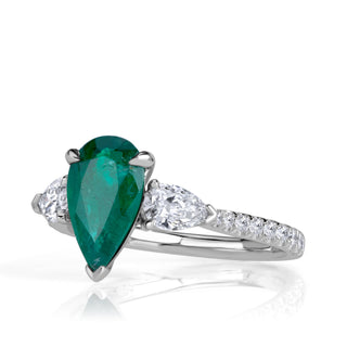 three stone engagement ring