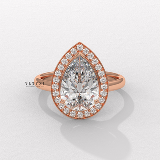 pear bridal gift ring