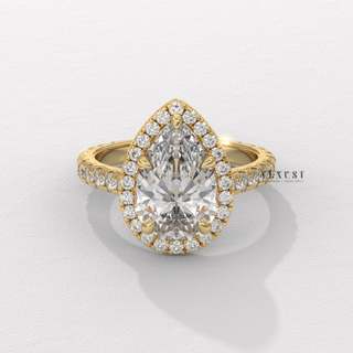 pear brilliant cut ring