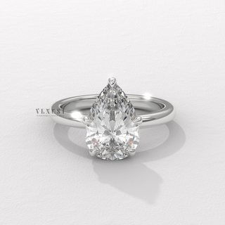 hidden halo pear engagement ring
pear solitaire hidden halo ring
pear diamond hidden halo ring