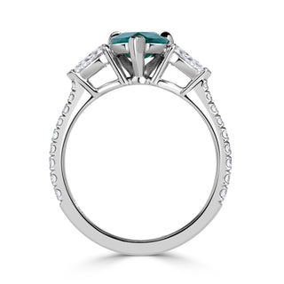 pear cut moissanite ring